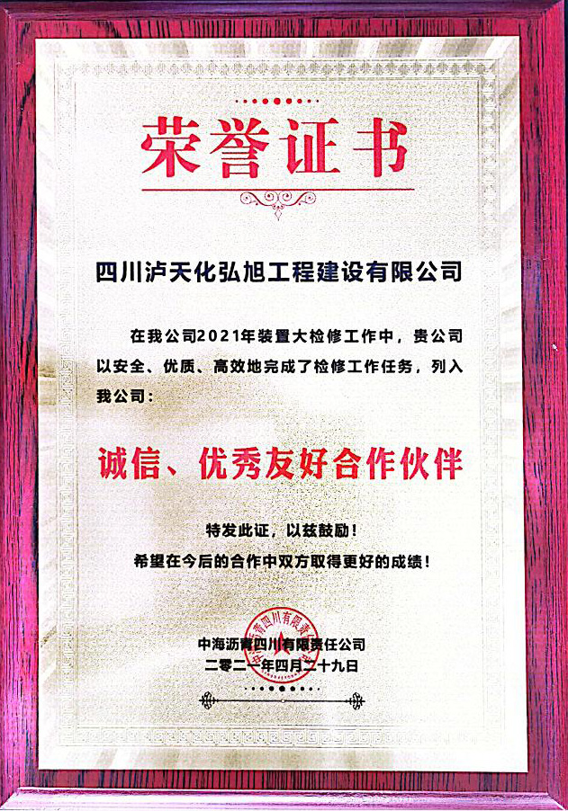 誠(chéng)信、優(yōu)秀友好合作伙伴(圖1)