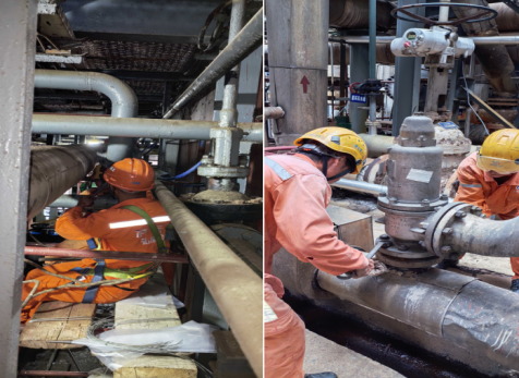 爭分奪秒搶進度  顧全大局做先鋒——記設(shè)備制造安裝工程處安全閥作業(yè)組